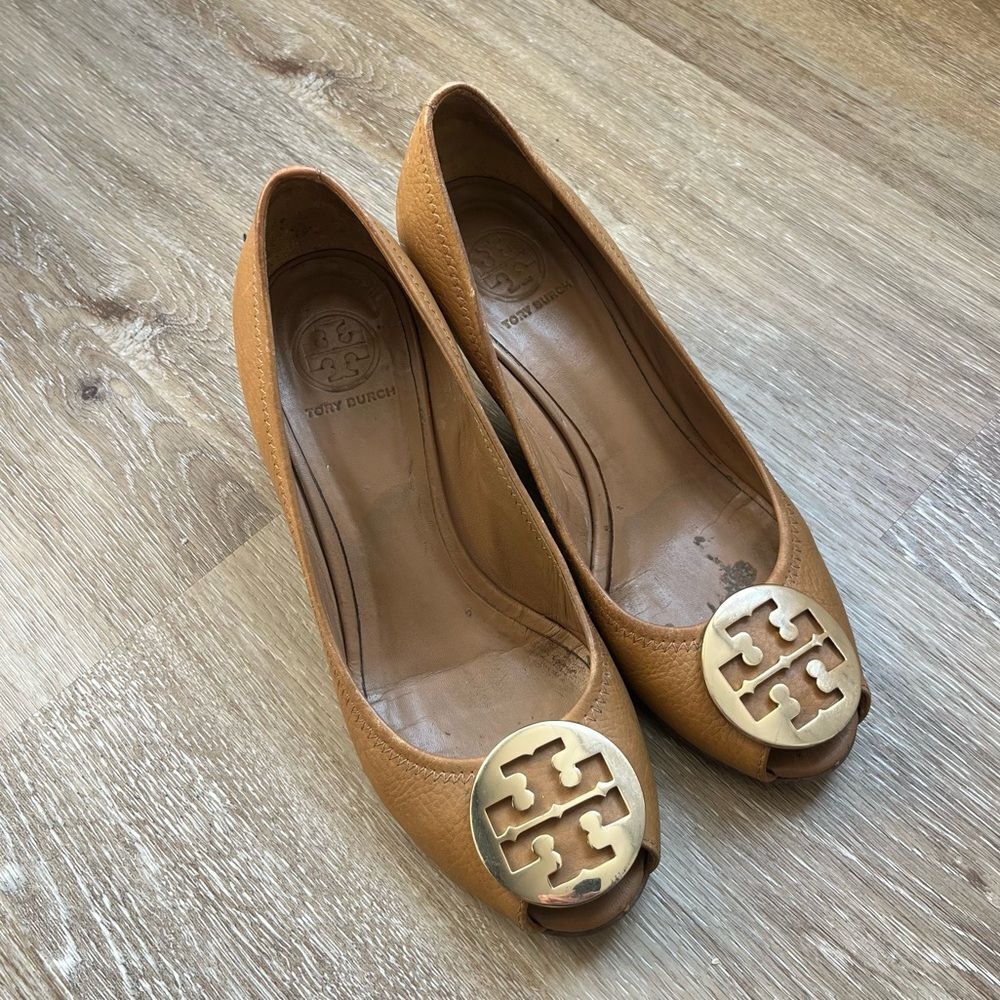 Tory Burch Leather Wedge Heel